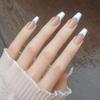 30Pcs French Ballet Fake Nail  Press On Quick Extension Wearable False Nails Natural Full Cover Nail Tips Manicure Art