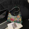 Ethnic style color personalized bag women's 2025 new trendy fashion niche design crossbody casual portable small square bag