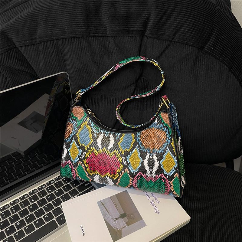 Ethnic style color personalized bag women's 2025 new trendy fashion niche design crossbody casual portable small square bag