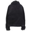 Rags McGREGOR Excellent Condition Rabbit Fur Corduroy Jacket for Men, Black, Size L, 211133604 Jacket L blackUsed