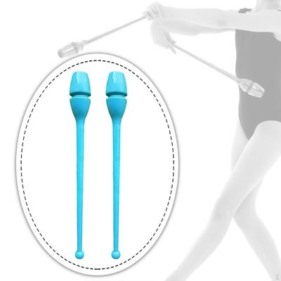 2 Pieces Rhytmic Gymnastics 44cm Easy To Control Training Equipment Exercise Pole for