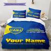 Name Custom Boca Juniors Pattern Bedding Set Quilt Cover Pillowcase Home Decor Gift (1 * duvet cover + 2 * pillowcase, without core)