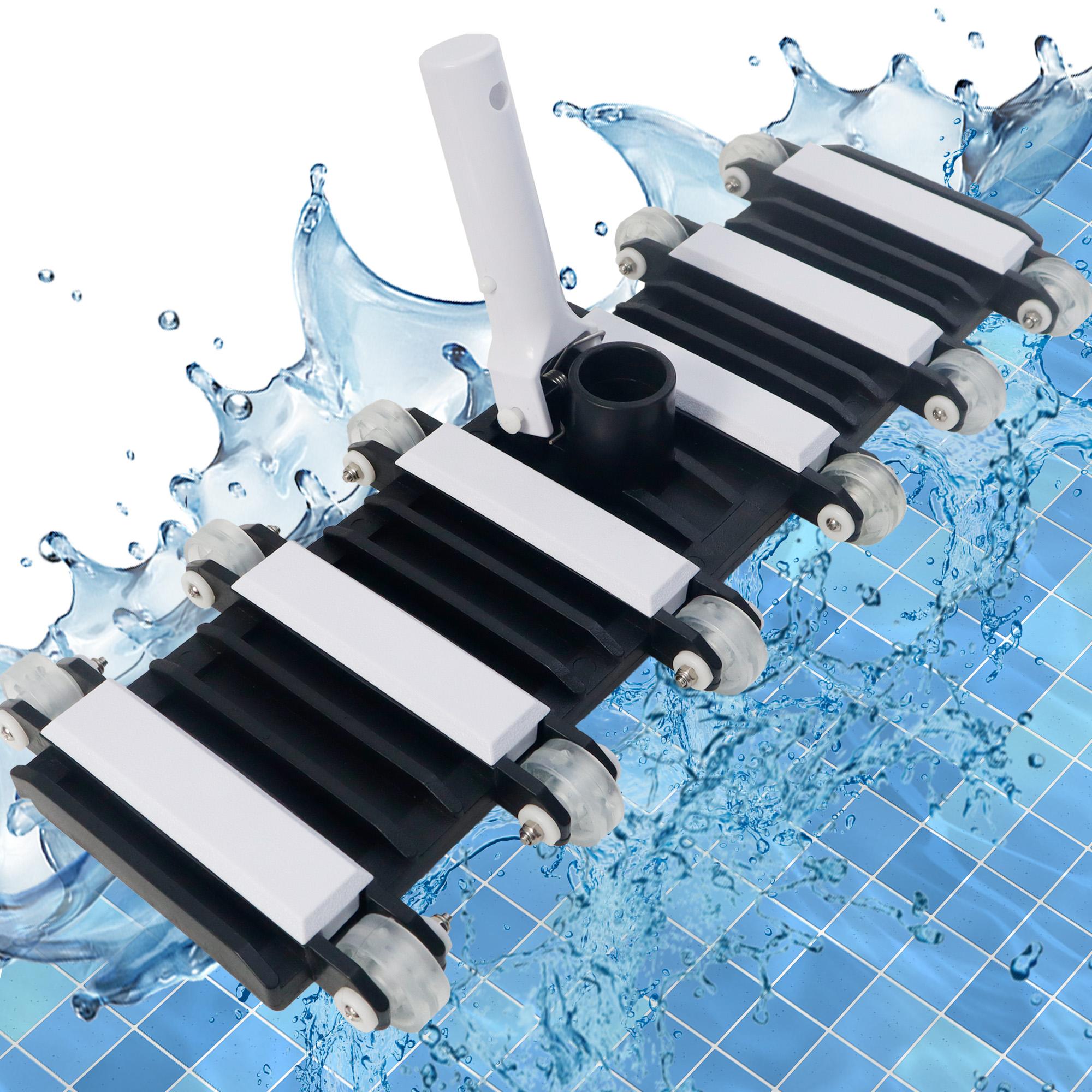 

1 шт. Очень широкая насадка для пылесоса для глубокой очистки бассейна, Совместима со стандартными шестами и шлангами для бассейна для всех поверхностей бассейна белый