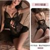 Original Erotic Underwear, Sexy Pure Desire Butterfly Tie Jumpsuit, Women's pajamas, Hot Open Uniform 8933