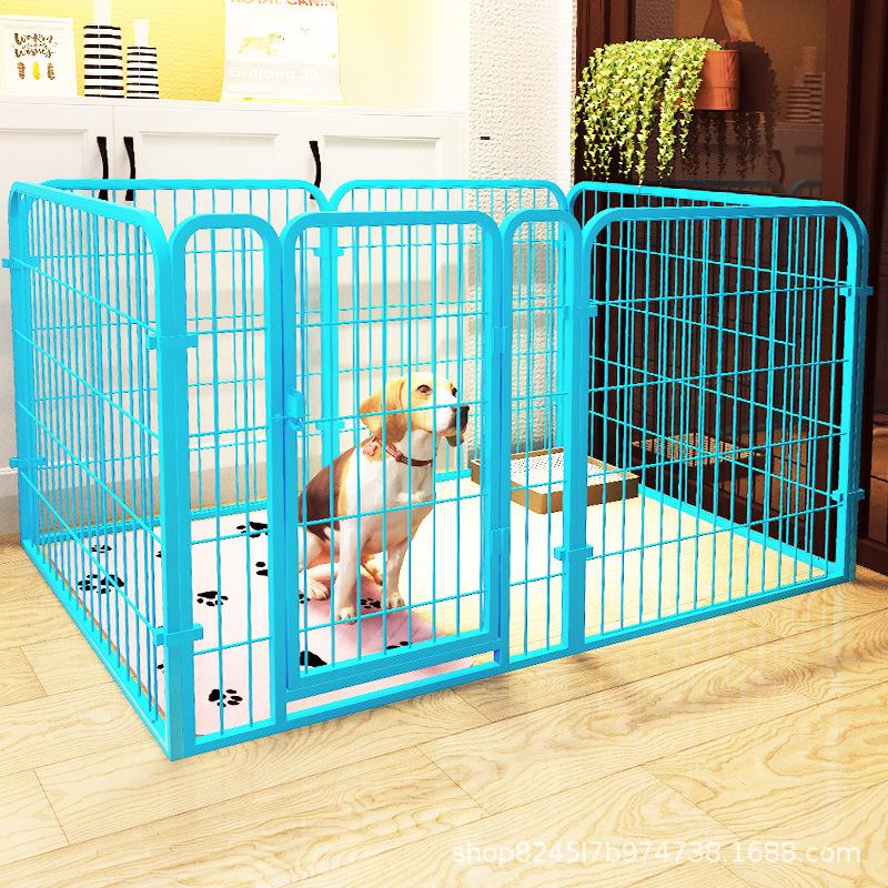 Indoor Pet Dog Fence and Kennel for Large, Medium, and Small Dogs 4 panels 43*43*60 небесно-голубой