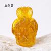 Natural Crystal Chips Resin Snake Wrapped Skull Ornament Halloween Bar Craft Decor