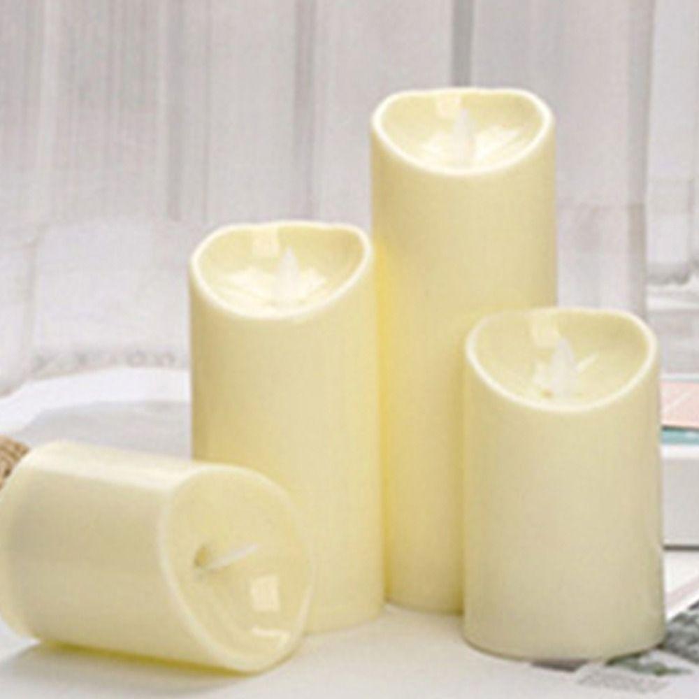 

Flickering Home Decor Christmas Votive Wedding Candles Lamp LED Candle Tea Lights Candles Light 20cm-Swing Glossy
