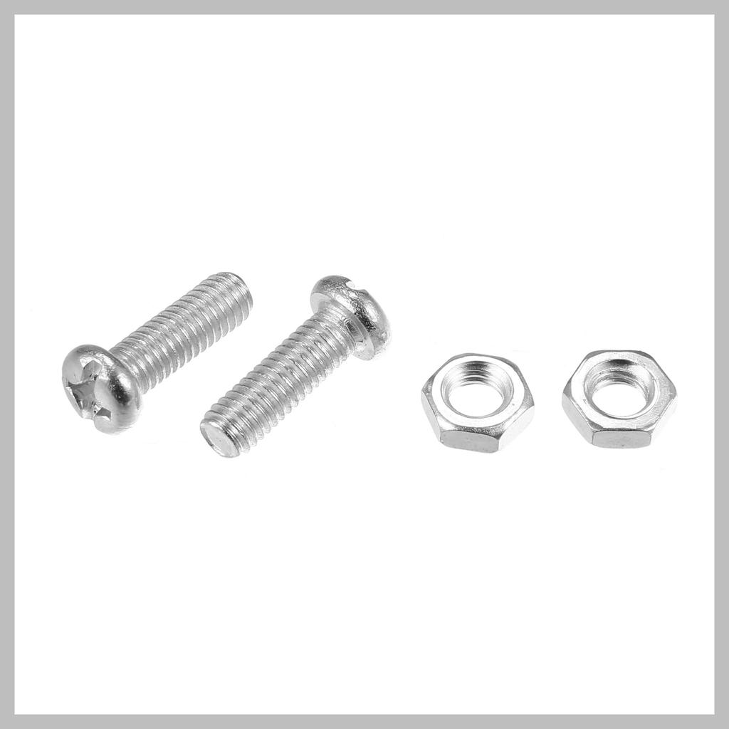 RATCHROLL License Plate Rhinestone Screw Cap Cover White 1 Set