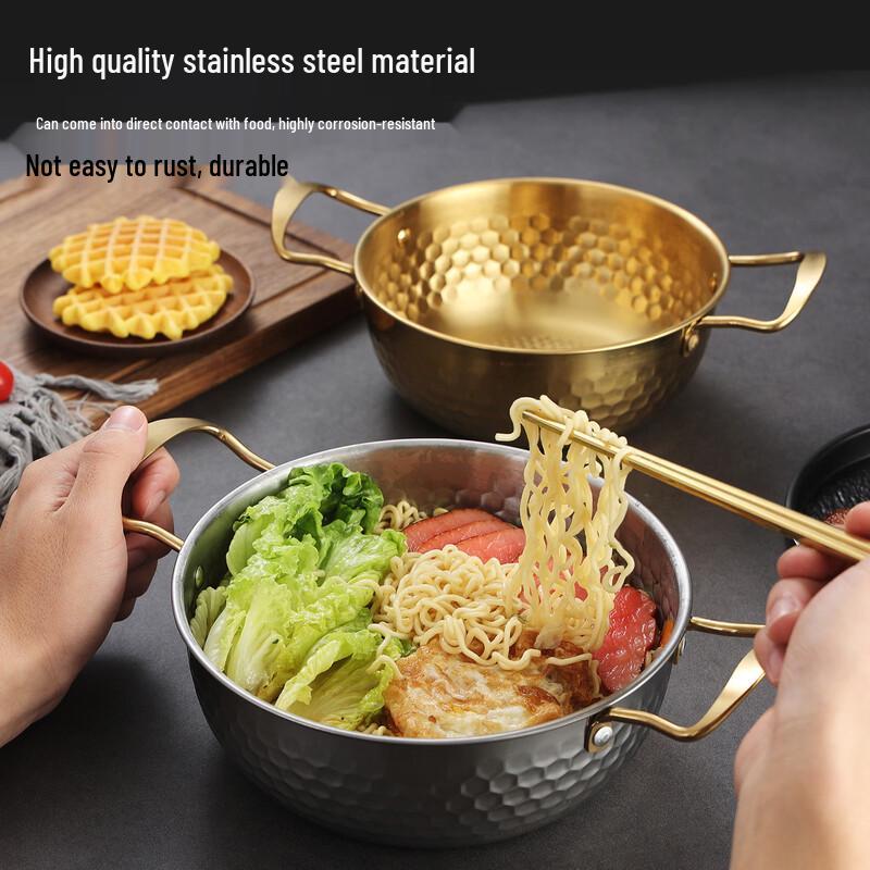 Milin Hammered Stainless Steel Soup Pot