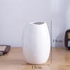 White Ceramic Vase Flower Base White Large 20cm Vase Nordic Ceramic Stylish Flower Arrangement Interior Home Decoration Present Gift
