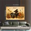 2D, 1 Piece. Collection of Musical Instruments Showcases the Beauty of Music. Polyester Fabric Background Cloth, Party Banner.