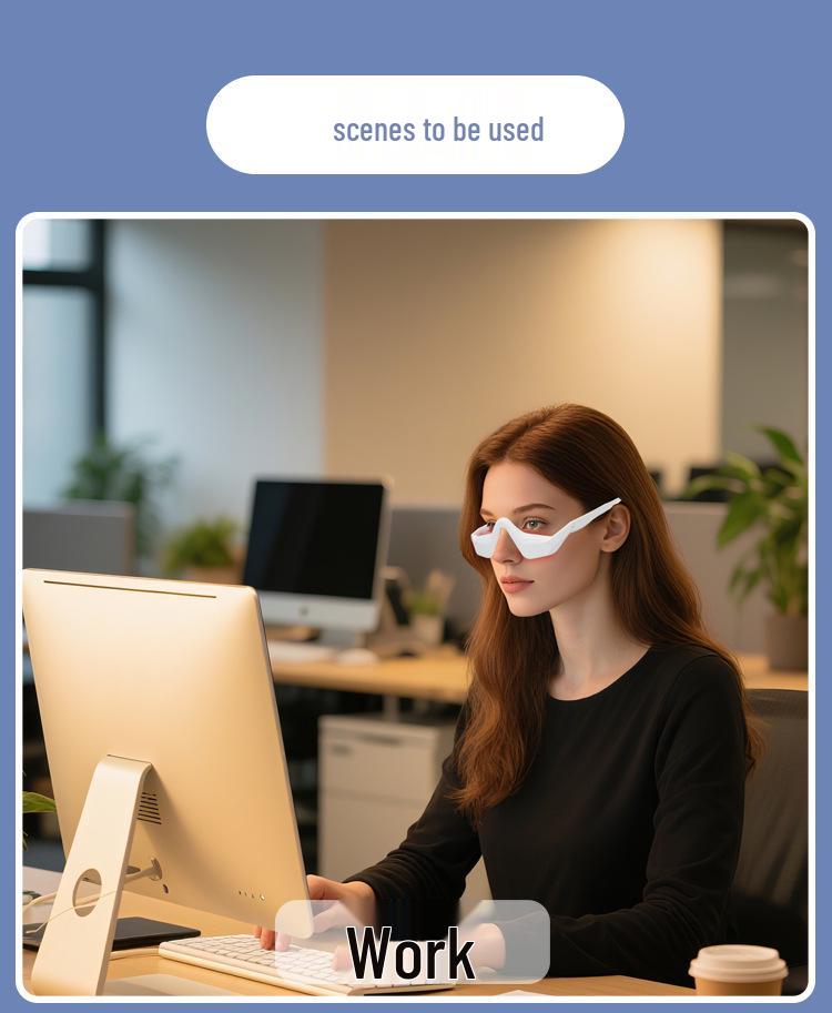 Smart Red Light Eye Massager: Rechargeable Eye Beauty & Protection Device