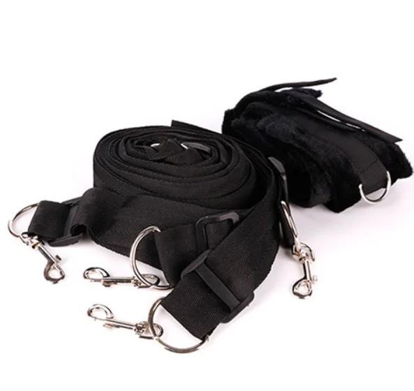 Sex Toy Under Bed Bondage Gear Restraint Set Handcuffs Ankle Cuffs Straps Adult Games Sex Products Erotic Toys For Couples