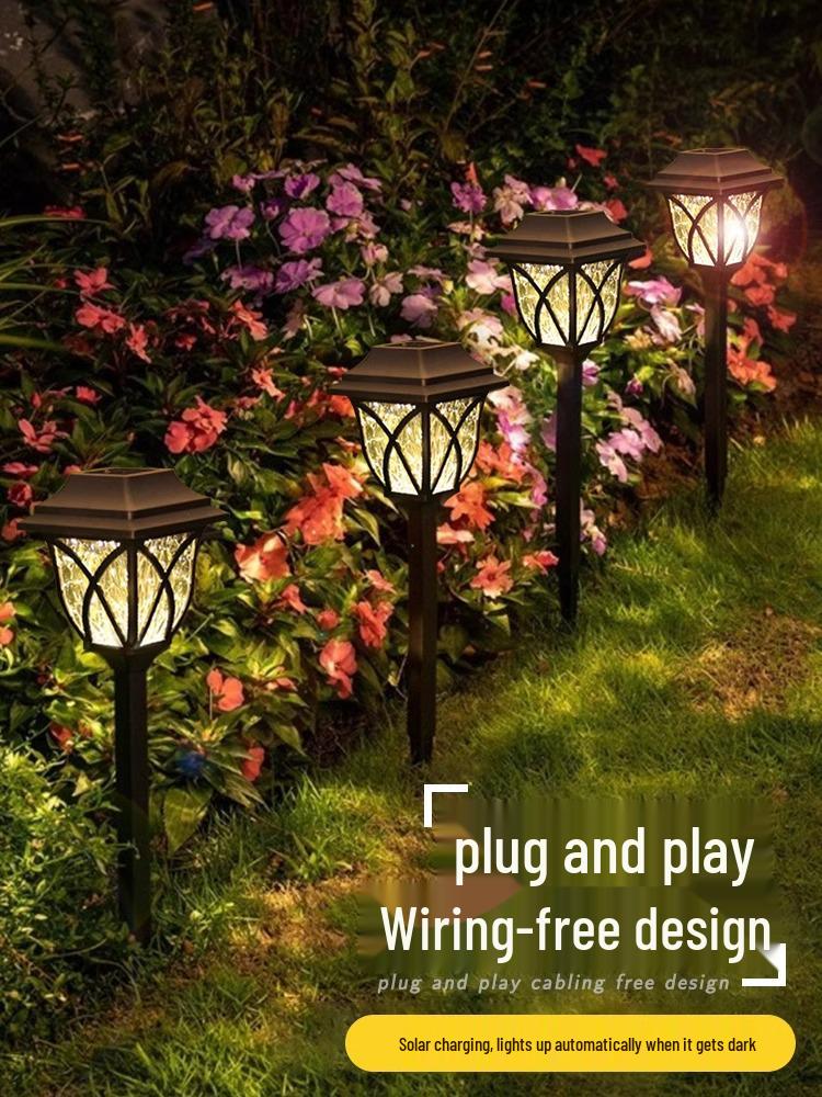 Lumini solare impermeabile pentru peisaj exterior, pentru decorarea grădinii, curții sau gazonului
