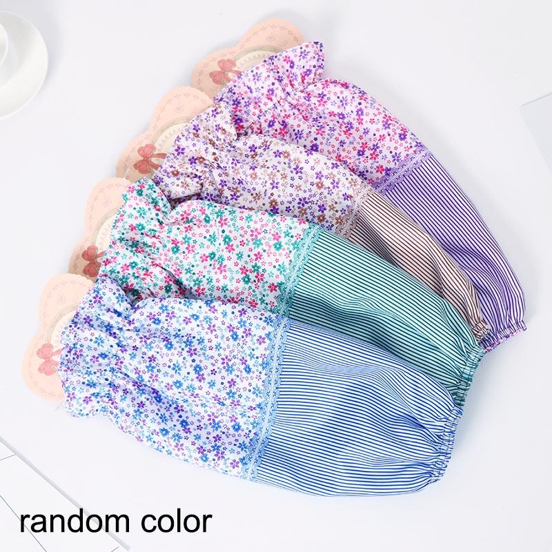 

Нарукавники с цветочным рисунком в полоску случайного цвета, кухонные принадлежности для работы по дому, нарукавники 1 пара, противообрастающий, маслостойкий полиэстер