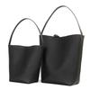 Korean Commuter Portable One-shoulder Tote Bag Leather Top-layer Cowhide Underarm Large-capacity Bucket