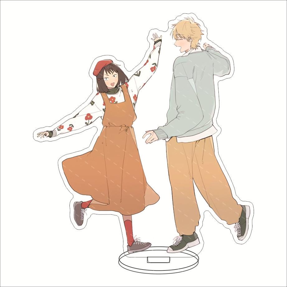 Anime Skip And Loafer Acrylic Stand Model Plate Decoration Desk Figure Display Students Gift Animation Product Ornaments Couple