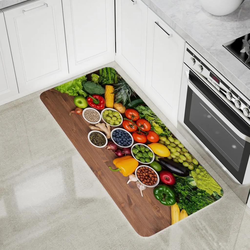 Long kitchen carpet home entrance door mat bedroom living room decoration bedside carpet corridor balcony bathroom non-slip mat
