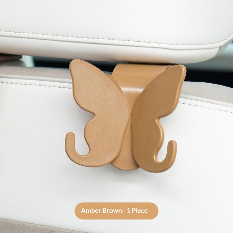 Butterfly Shaped Car Headrest Hooks Sturdy Build Easy Install For Hanging Bags Groceries Daily Trips