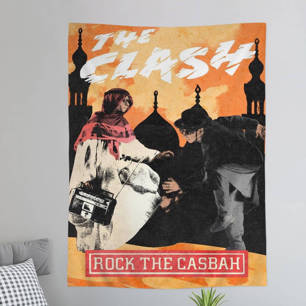 CClash TThe Band Cartoon Tapestry Bohemian Wall Tapestries Mandala Wall Hanging Sheets
