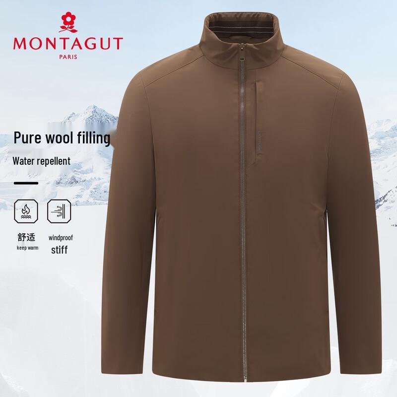 MONTAGUT Men's Business Casual Wool Padded Jacket