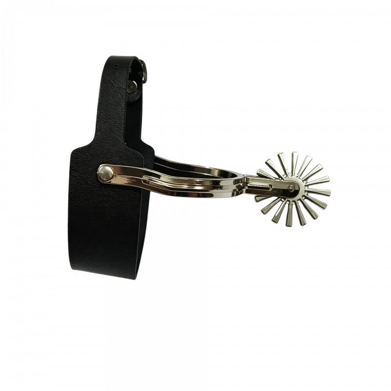 Adjustable Alloy Spur Straps With Gear Mechanism Equestrian Riding Horse Tack Equipment