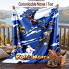 Personalized Flannel Throw Blanket,My Hero Academia Custom Printed Name, Cozy Plush Blanket For Home Use