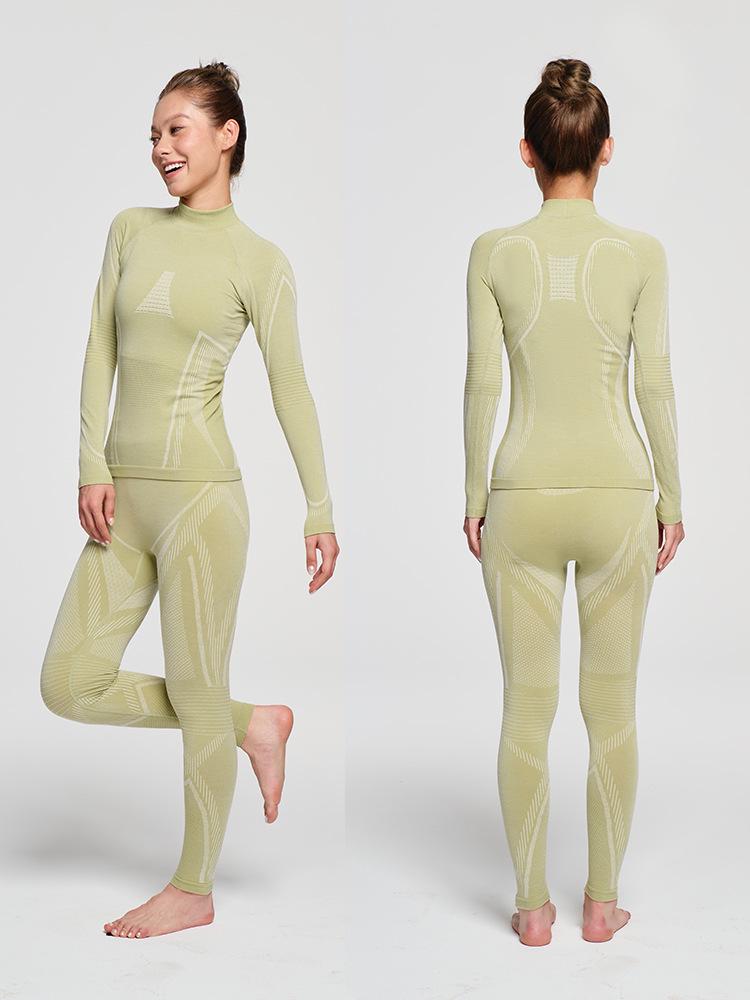 Men's & Women's Quick-Dry Skiing Cycling Hiking Sweat-Wicking Warm Thermal Underwear Set for Autumn/Winter