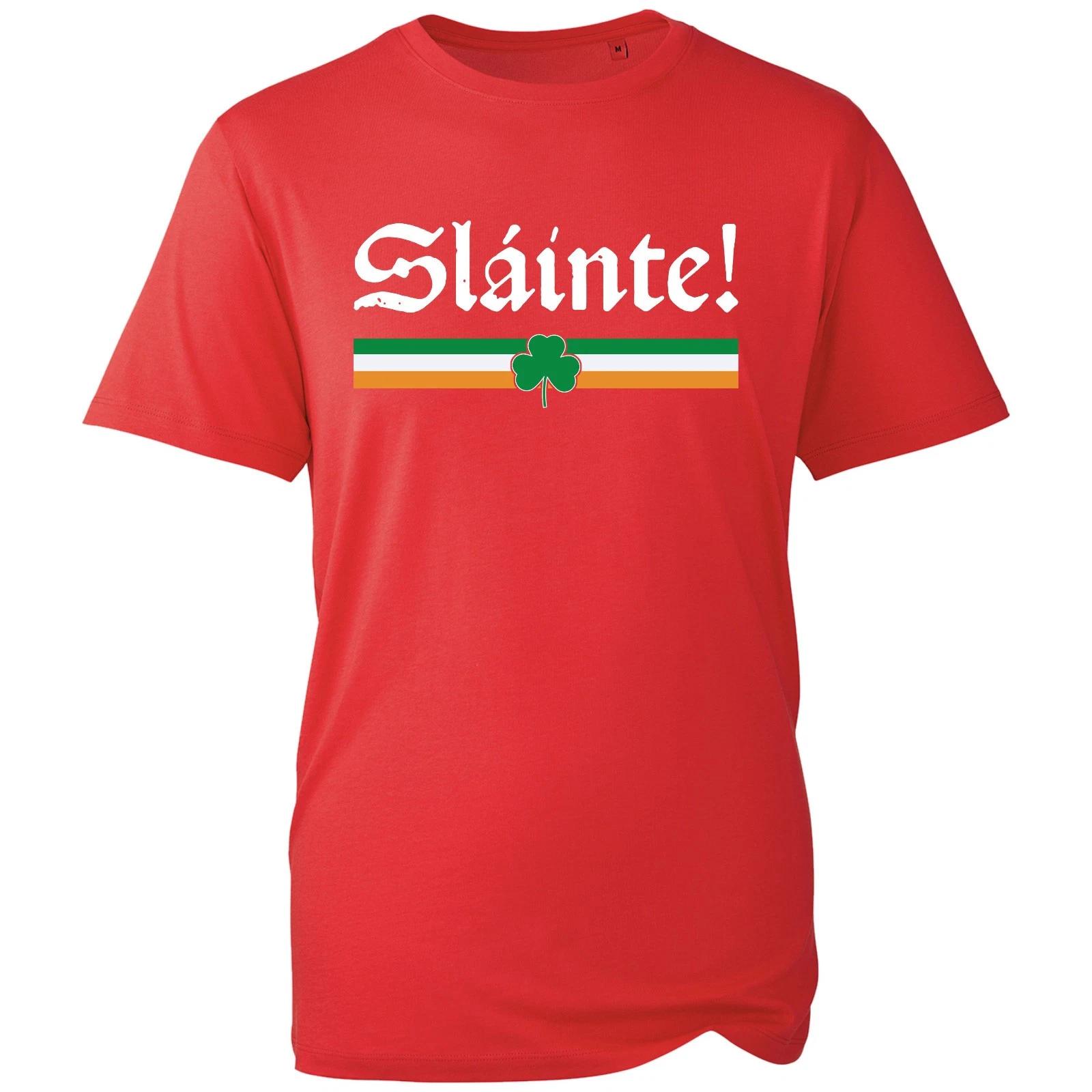 

St Patrick s Day T-Shirt, Sláinte Paddy s Day Irish Cheers Shamrock Unisex Tee 2XL
