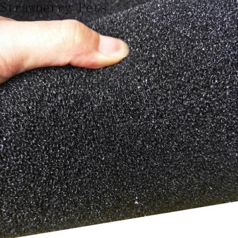 Black, Blue, Yellow 50cmx50cmx2cm Filtration Foam Aquarium Fish Tank Biochemical Filter Sponge Pad Skimmer Sponge Supply Tank