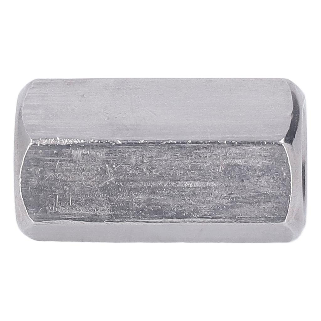 5PCS Hex Coupling Nuts 304 Stainless Steel Metric Fine Thread Screws Studs Connection Nut