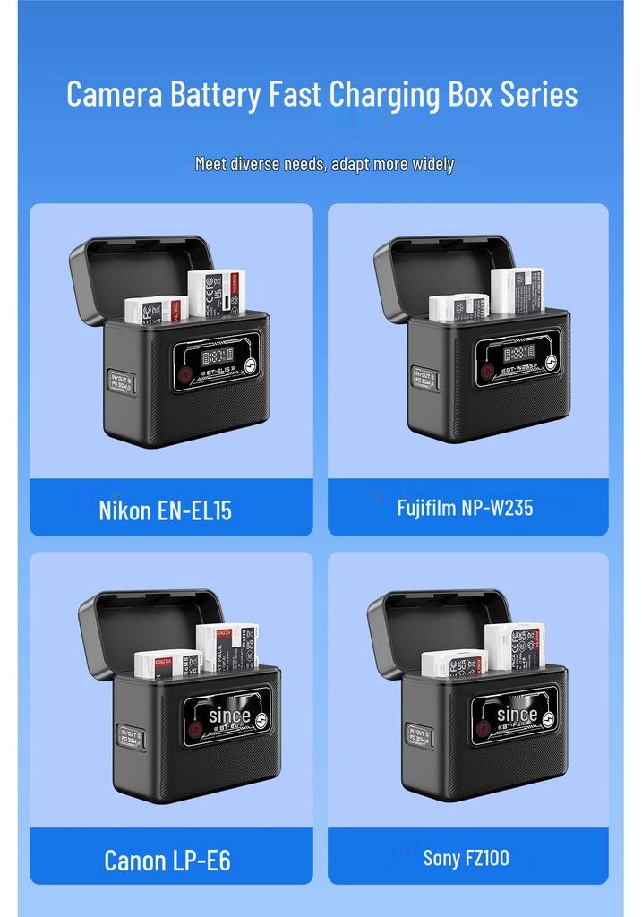 Viltrox Dual-Slot Fast Charging Battery Case for FZ100/EN-EL15