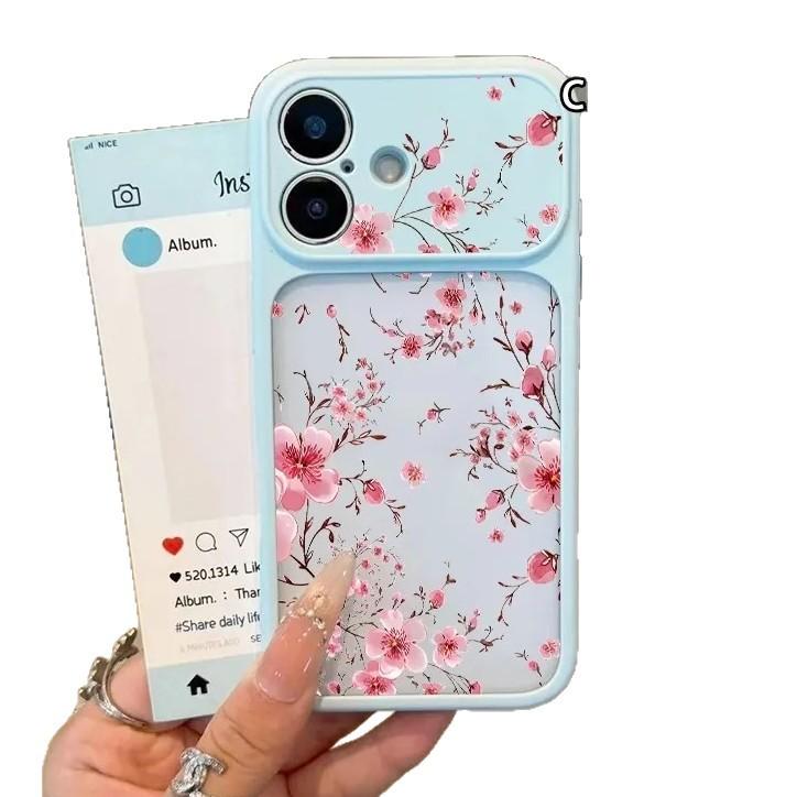 Full Screen Pink Peach Blossom Is Suitable for Apple iPhone11Pro Mobile Phone Case 11/11 Skin Feeling Acrylic 11 Women 11 Sets 11