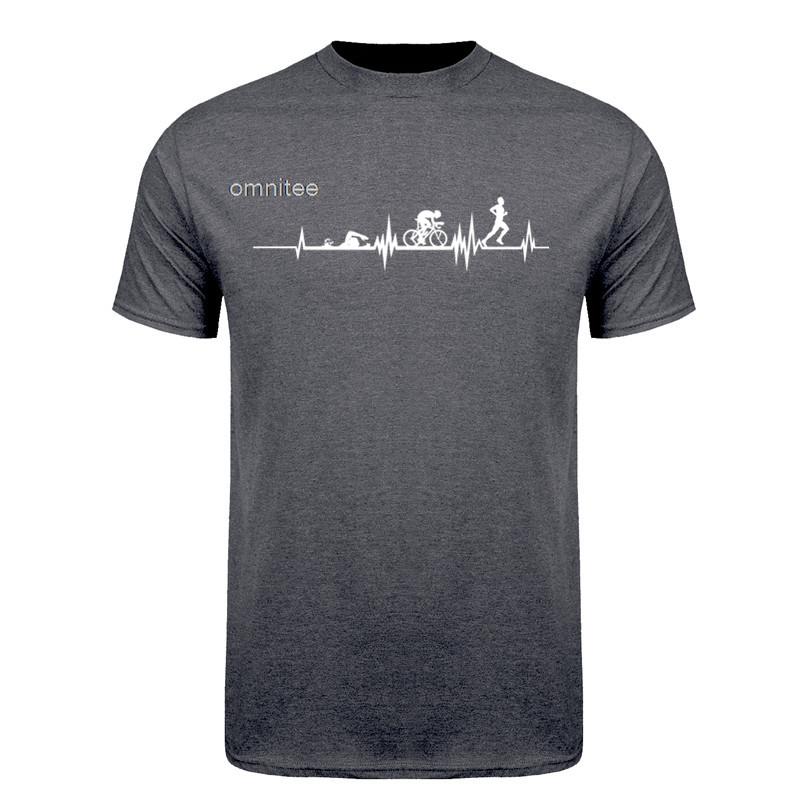 6 Stages of Triathlon T Shirt Unisex Athlete Running Swimming Bicycling TShirt Vintage Print Streetwear Tee Tops HJ023