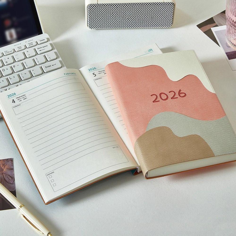 Ocean Waves 2026 Schedule Book A5 Planner Notebook Portable Calendar Book  Office Supplies