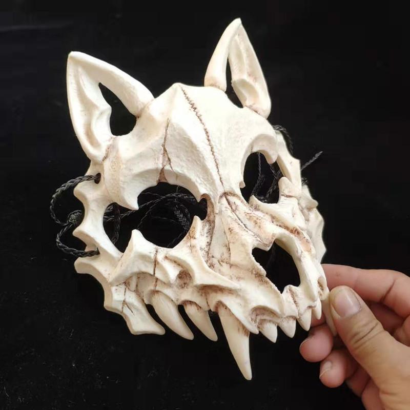 Unique Japanese Anime Inspired Wolf Mask For Halloween Cosplay Fun Festival Events