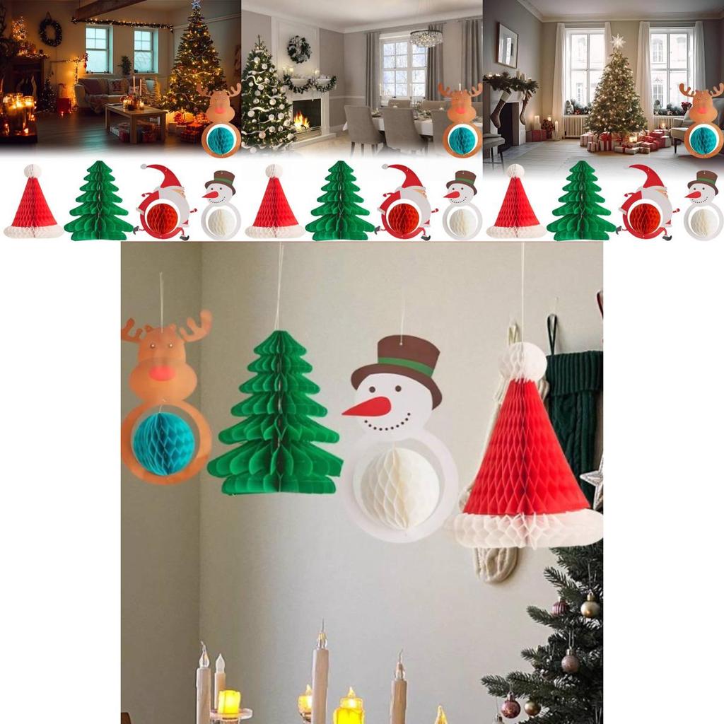 Charming Mini Christmas Tree Paper Decoration For Festive Holiday Celebrations