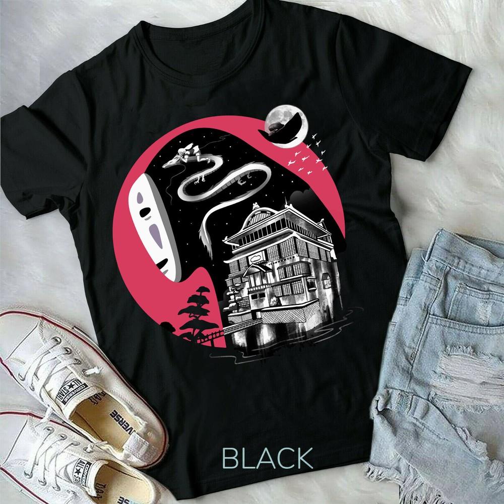 

Spirited Away Anime T-Shirt, Studio Ghibli Hayao Miyazaki Unisex Tee M