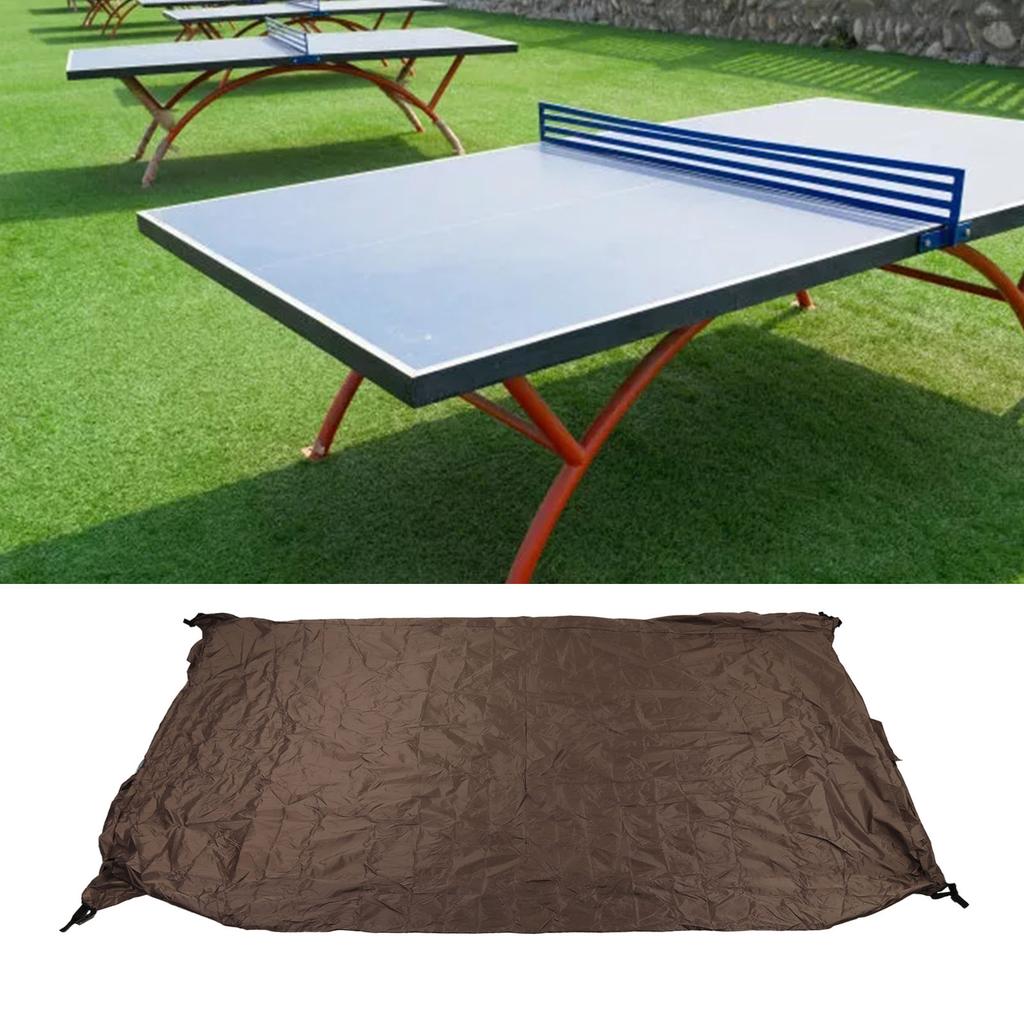 Table Cover Outdoor Waterproof Dustproof Silver Coating Table Tennis Cover for Courtyard Terrace