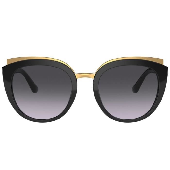 Lunettes de soleil - Dolce &amp; Gabbana - PRINT FAMILY DG 4383 - Noir/Grey Shaded - Acétate - Femme