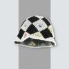 Korean Retro Stripe Handmade Crochet Bucket Hats Autumn and Winter Y2k  Fisherman's Cap Women Tassel Colored Wool Hats