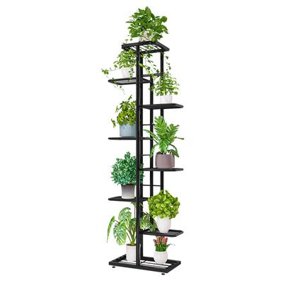 141cm 8-layers Iron Flower Rack Multi Layer Flower Stand Green Plant Stand Kit Home Balcony Decoration Flower Stand