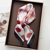 Imitation Silk Square Scarf For Women Polka Pot Printed Scarves Bandanas Luxury Hijab Neckerchief Elegant  Shawl Wraps