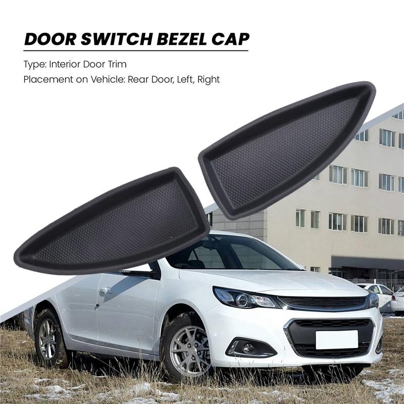 Authentic 23451124 23451126 For  Malibu 2016 2017 2018 2PCS Car Rear Door Switch Bezel Cap Bolt Cover Door Slot Gasket
