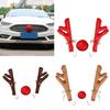 Christmas Car Reindeer Antlers & Nose Xmas Vehicle Costume Kit Elk Nose Horn