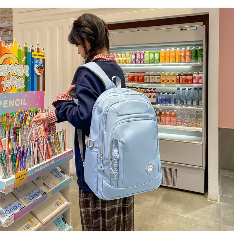 With Backpack Nylon For Women Large Capacity And Sturdy Shoulder Bag Water Resistant