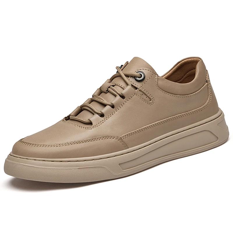 

Новые итальянские повседневные туфли для мужчин из натуральной кожи, деловые туфли, дизайнерские люксовые брендовые прогулочные кроссовки, спортивная обувь на шнуровке 2024 45 песчаный