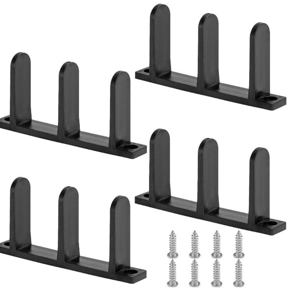 4pcs Easy Installation Cabinet Sliding Door Guide Sliding Closet Door Guide  Smooth Operation