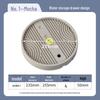 Round Movable Flower Pot Tray with Hidden Wheels and Breathable Bottom for Silent Plant Care