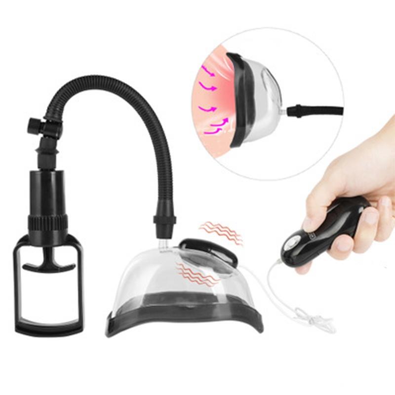 Pussy Pump pro vagínu Vakuová pumpa klitoris Vibrační pumpa Ženy Vibrační Clit bradavky Zvětšit Sucker Sexuální hračky pro dospělé pro ženy